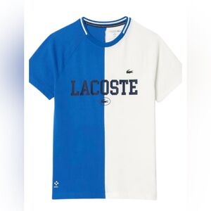Lacoste Two-Tone Blue and White Tee